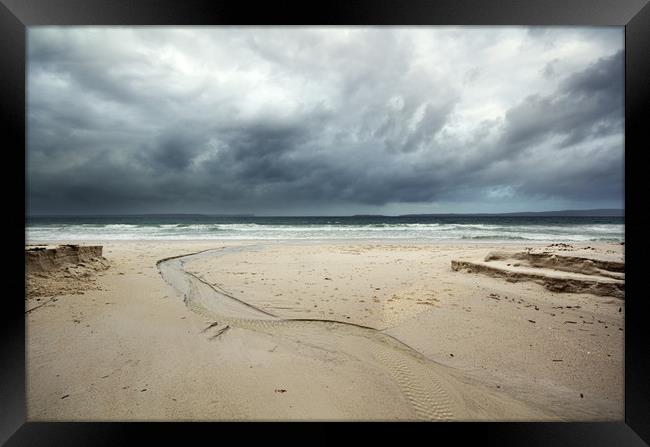 Nelson's Beach  Framed Print by Alison Johnston