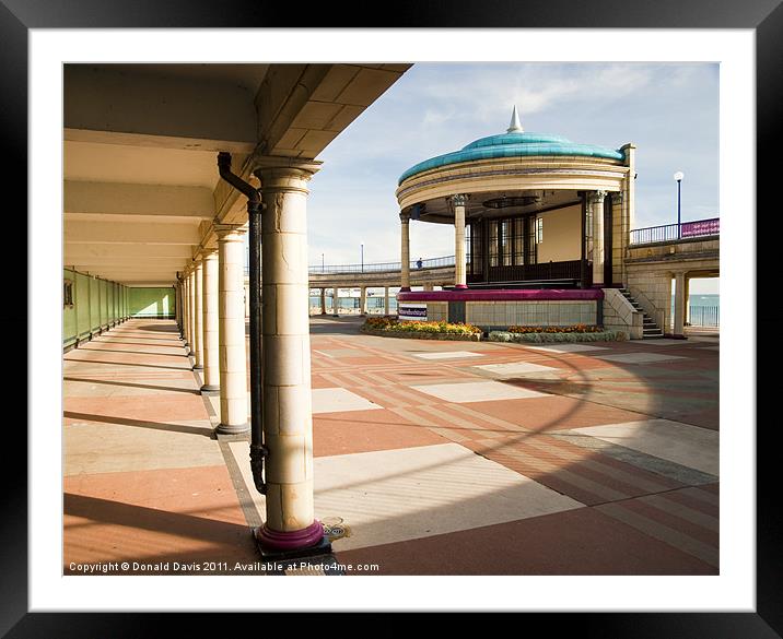 The Bandstand Awaits Framed Mounted Print by Donald Davis