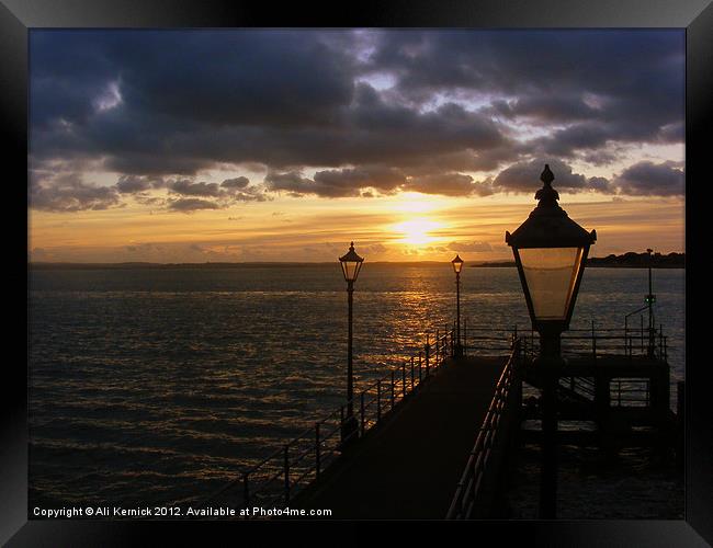 Sunset at Southsea Framed Print by Ali Kernick