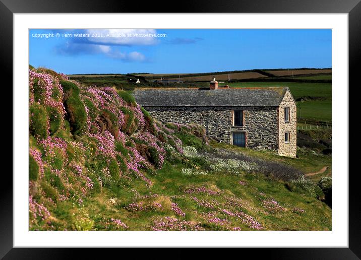 Dr Enys House in Spring Framed Mounted Print by Terri Waters