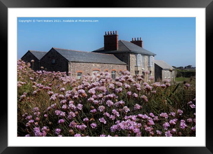 Botallack Count House in Spring Framed Mounted Print by Terri Waters