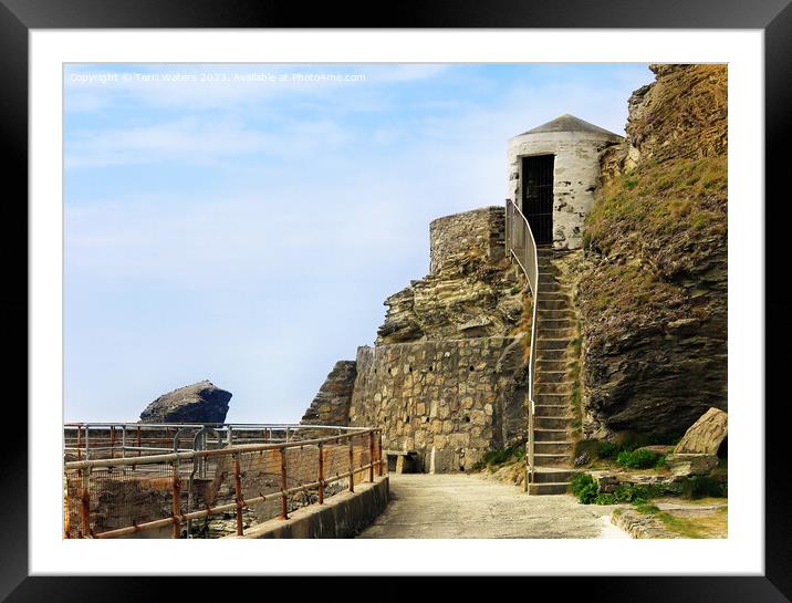 Lower Pilots Lookout Portreath Framed Mounted Print by Terri Waters