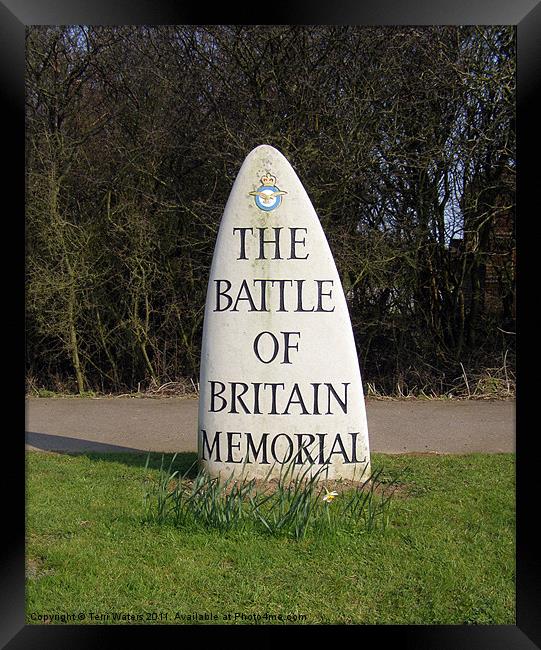 Battle of Britain Memorial, Capel-le-Ferne Framed Print by Terri Waters