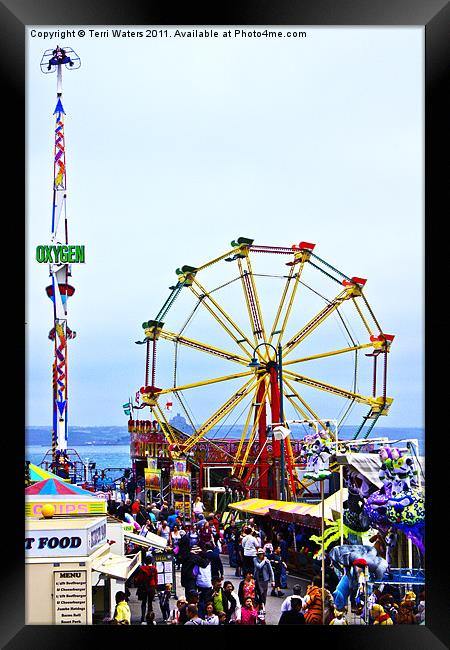 Golowan Quay Fair Penzance Framed Print by Terri Waters