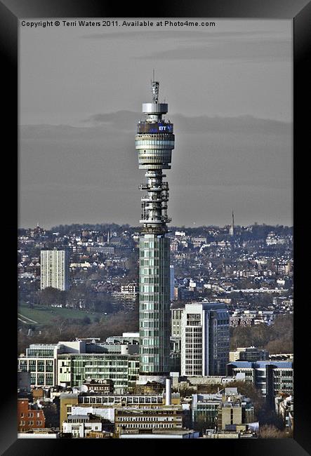 The Post Office Tower London Framed Print by Terri Waters