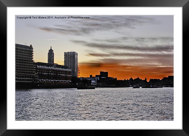 OXO Sunset Framed Mounted Print by Terri Waters