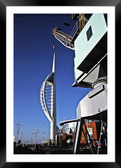 Spinnaker Tower gets a Lift Framed Mounted Print by Terri Waters