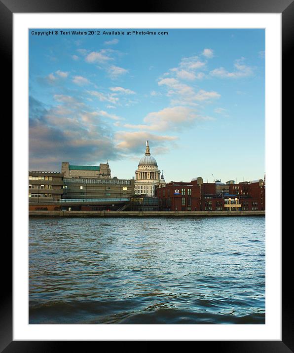 St Paul's Cathedral London Framed Mounted Print by Terri Waters