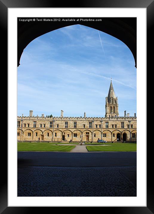 Christ Church College Oxford Framed Mounted Print by Terri Waters