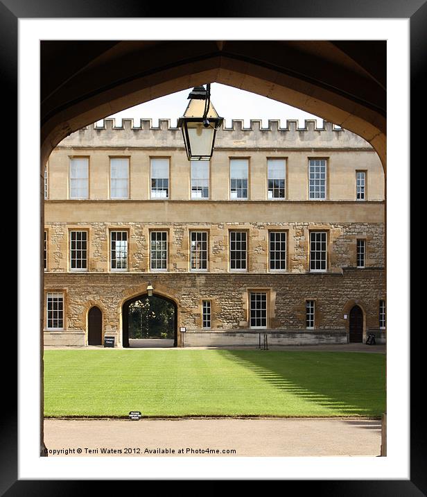 New College Oxford Quadrangle Framed Mounted Print by Terri Waters
