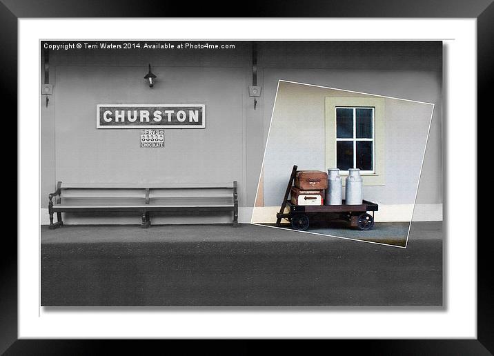 Churston Station Photo Within A Photo Framed Mounted Print by Terri Waters