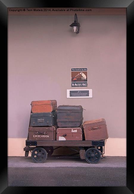 His Masters Luggage Framed Print by Terri Waters
