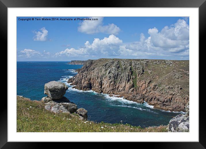  Lands End from Gwennap Head Framed Mounted Print by Terri Waters