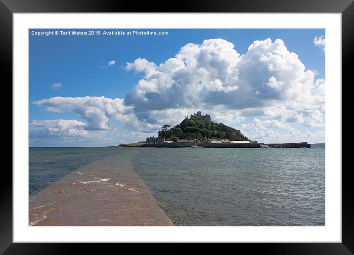 St Michael's Mount From The Causeway  Framed Mounted Print by Terri Waters