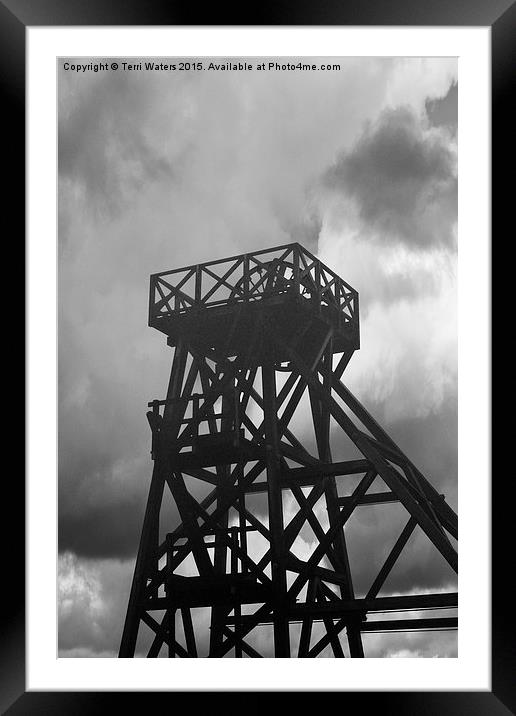 The Winding Tower Geevor Tin Mine  Framed Mounted Print by Terri Waters