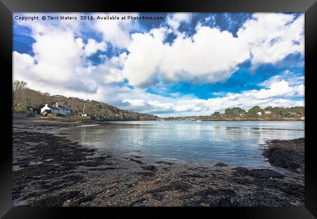 Restronguet Passage HDR Framed Print by Terri Waters