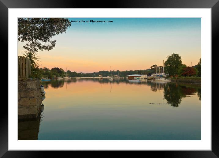 A Beautiful View At Sunset Framed Mounted Print by Terri Waters