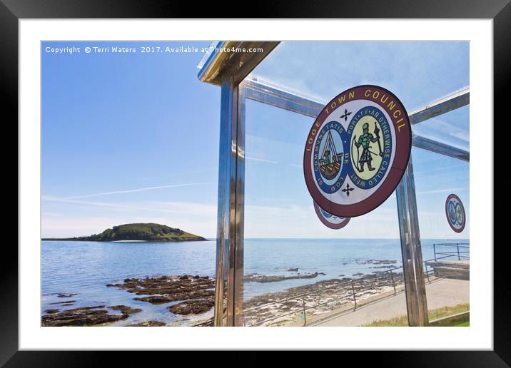 Looe Town Council Framed Mounted Print by Terri Waters
