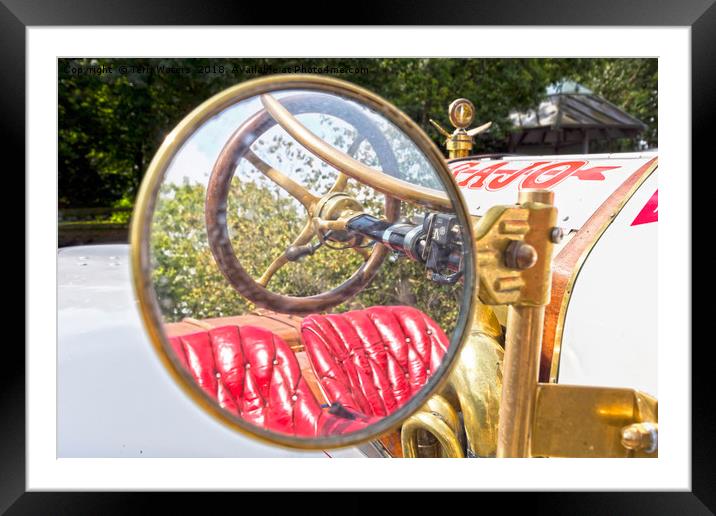 Rear View Mirror Framed Mounted Print by Terri Waters