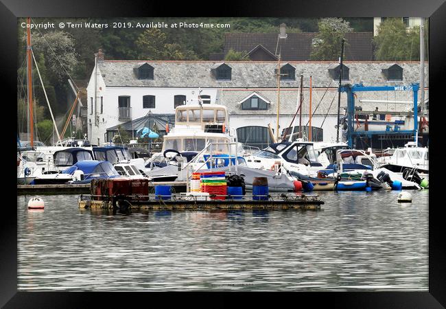 Pots and Yachts Framed Print by Terri Waters