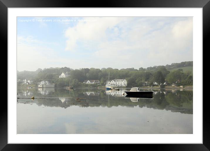 May Morning at Mylor Creek Framed Mounted Print by Terri Waters