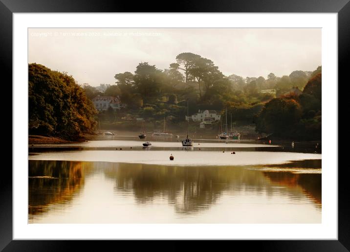 Autumn Morning Framed Mounted Print by Terri Waters