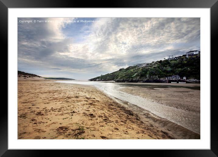 Crantock From The Gannel Framed Mounted Print by Terri Waters