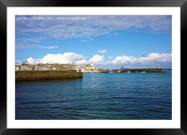 St Ives Cornwall Framed Mounted Print by Terri Waters