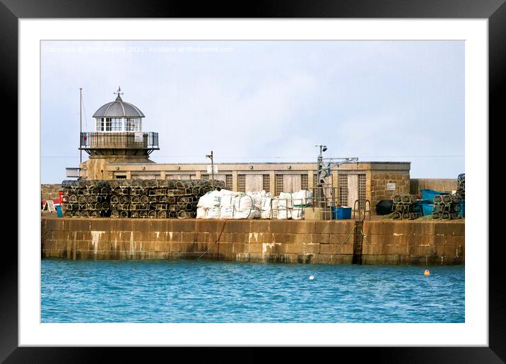 St Ives Old Lighthouse Framed Mounted Print by Terri Waters