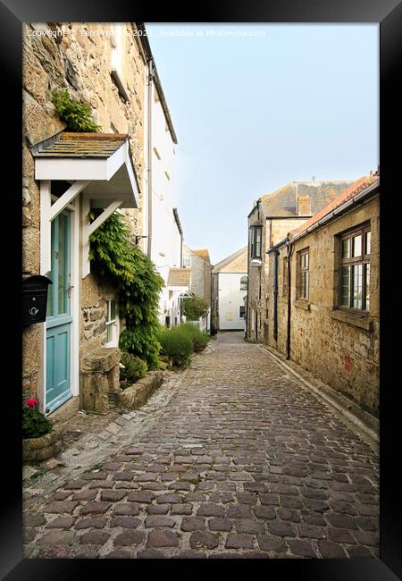 Bunkers Hill St Ives Framed Print by Terri Waters