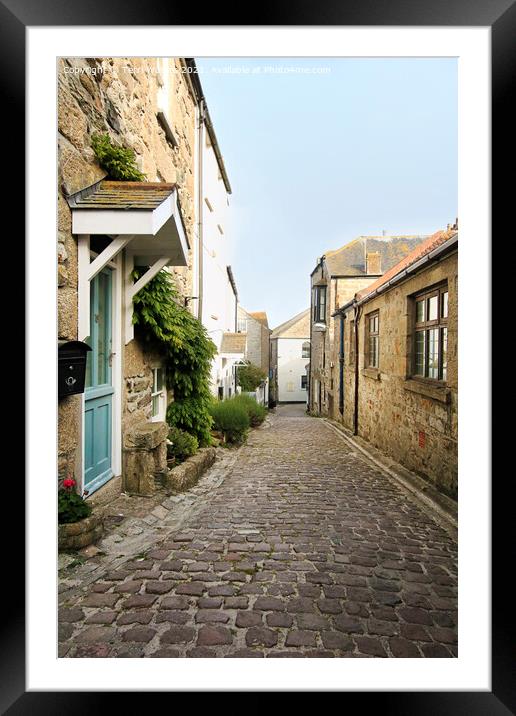 Bunkers Hill St Ives Framed Mounted Print by Terri Waters