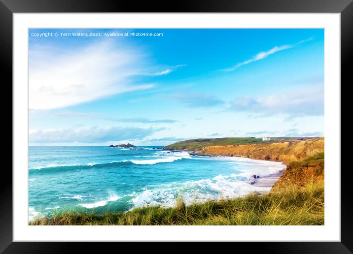 Beautiful Godrevy Framed Mounted Print by Terri Waters