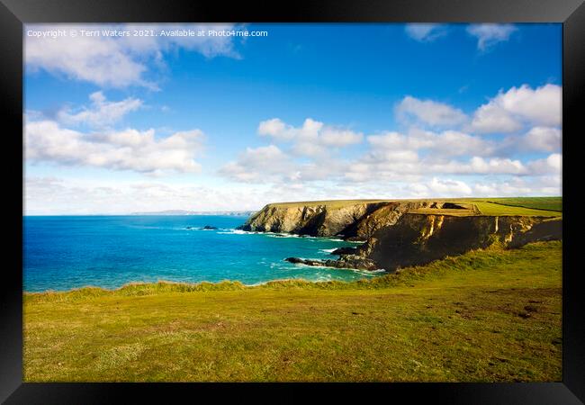 Godrevy to St Agnes, The North Cornwall Coastline Framed Print by Terri Waters