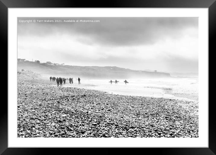 Gwithian Cornwall Framed Mounted Print by Terri Waters