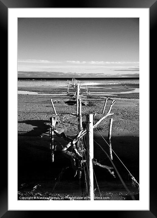 Fence to the sea Framed Mounted Print by Alasdair Preston