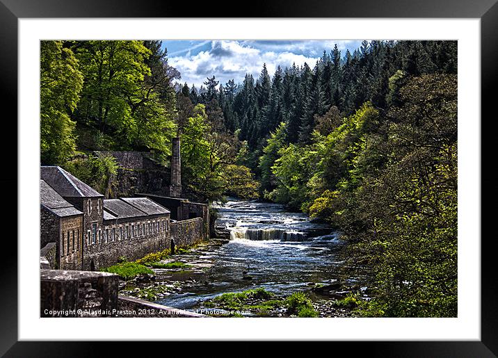 New Lanark Framed Mounted Print by Alasdair Preston