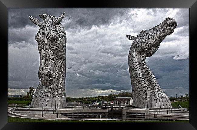 The Kelpies Framed Print by Alasdair Preston