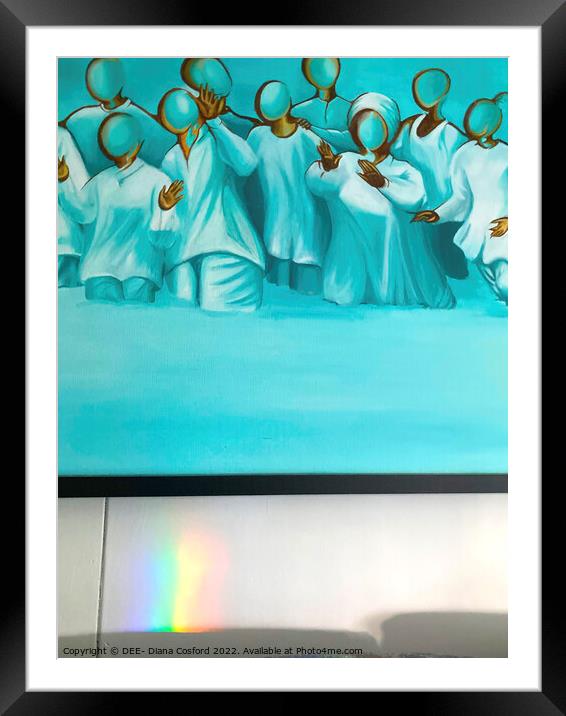 Prisms point to "Unison"  Framed Mounted Print by DEE- Diana Cosford