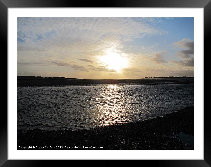 Ravenglass, Cumbria coastline. Framed Mounted Print by DEE- Diana Cosford