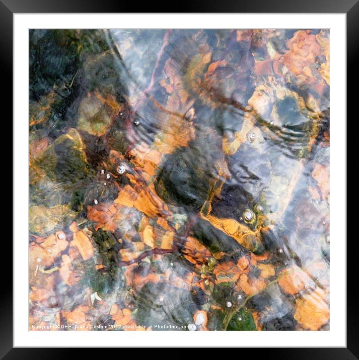 Warmth of water Framed Mounted Print by DEE- Diana Cosford