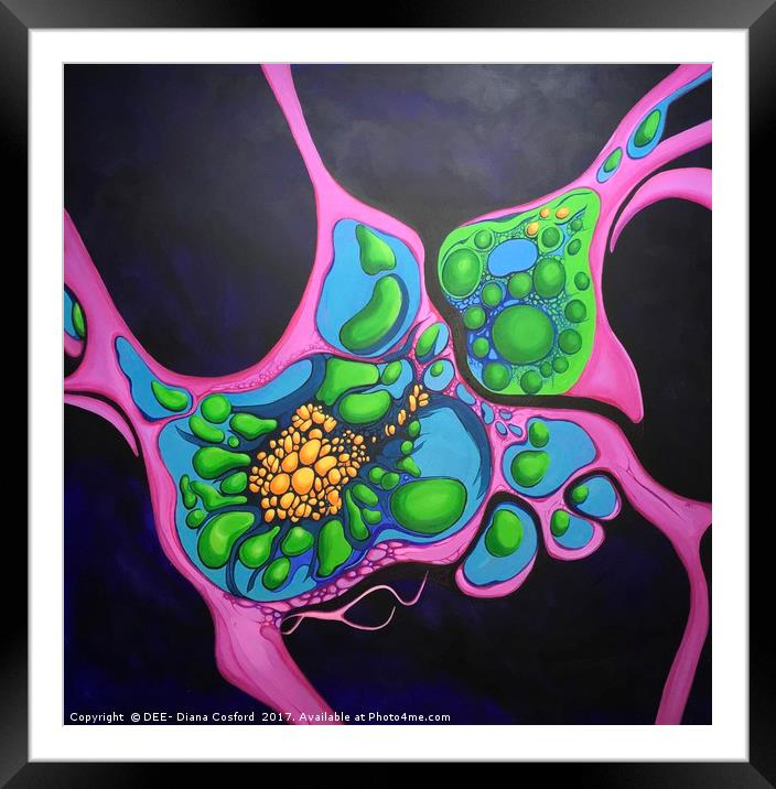 Cell Searching ( Framed Mounted Print by DEE- Diana Cosford