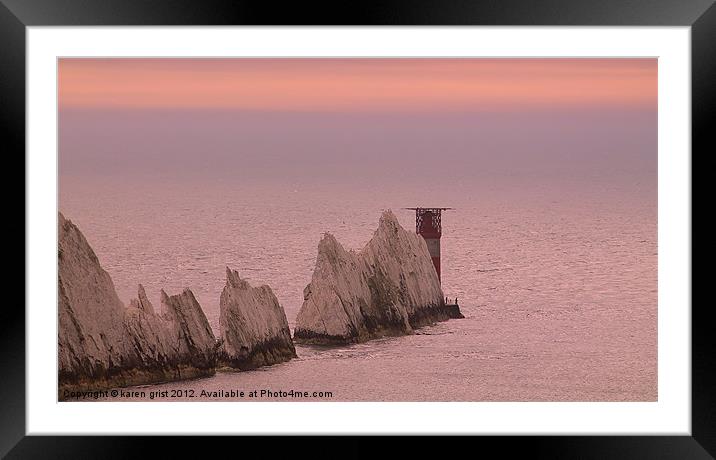 The Needles Framed Mounted Print by karen grist