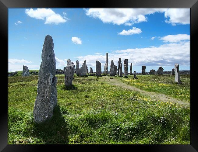 Callanish Stones Isle of Lewis Framed Print by Colin Metcalf