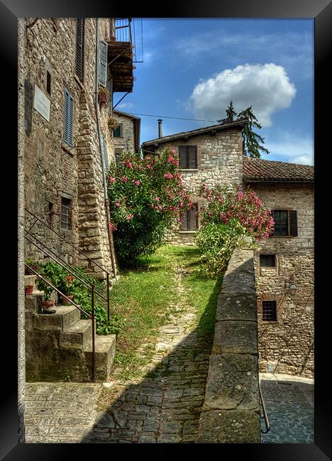 Gubbio Framed Print by Colin Metcalf
