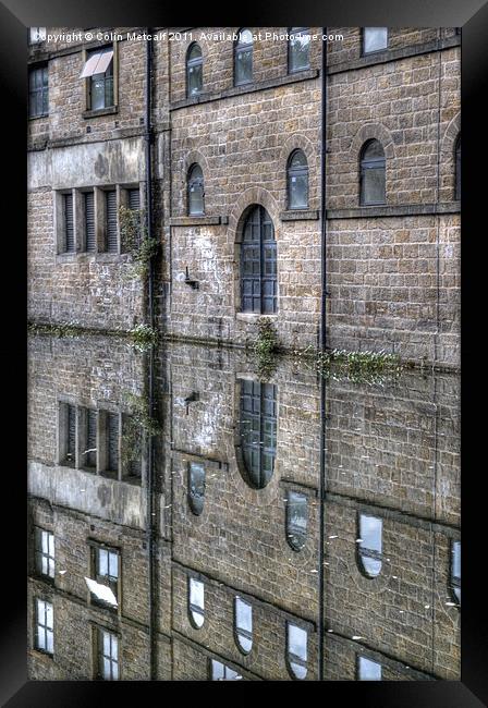 Kirkstall's Mirrored Beauty Framed Print by Colin Metcalf
