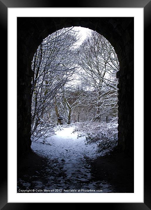 Winter Arch Framed Mounted Print by Colin Metcalf