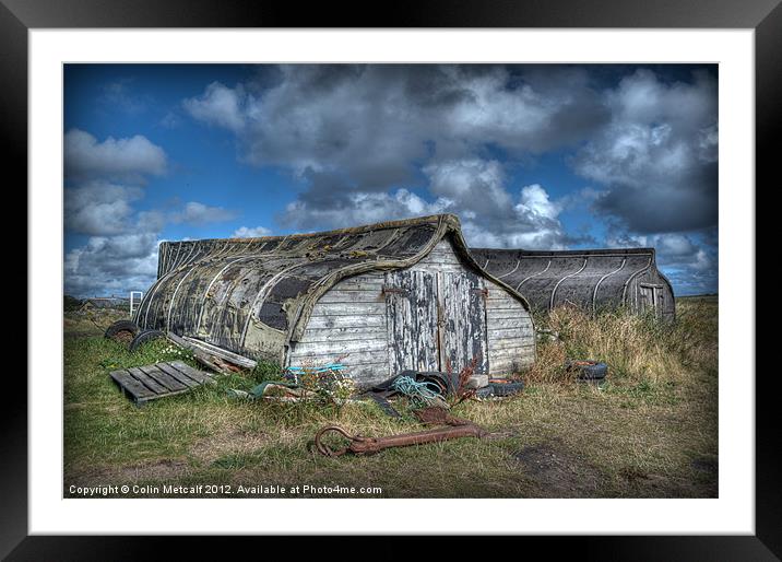 Fisherman's Hut Framed Mounted Print by Colin Metcalf