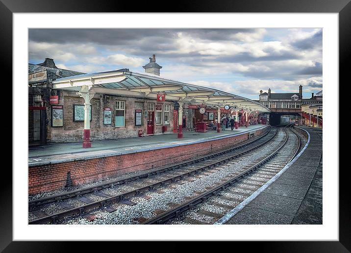 Platform 4 Framed Mounted Print by Colin Metcalf