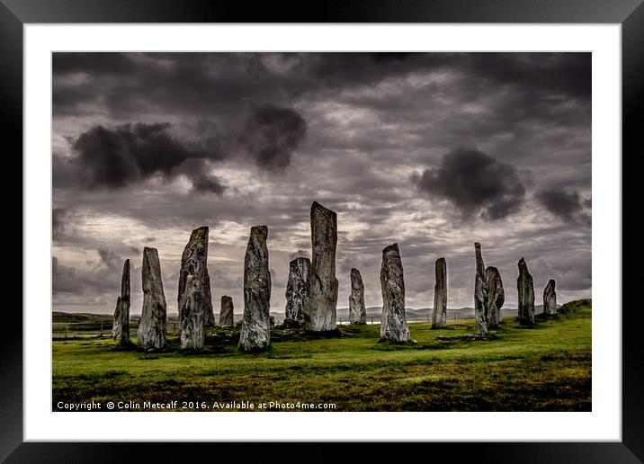 Callanish Stone Circle Framed Mounted Print by Colin Metcalf