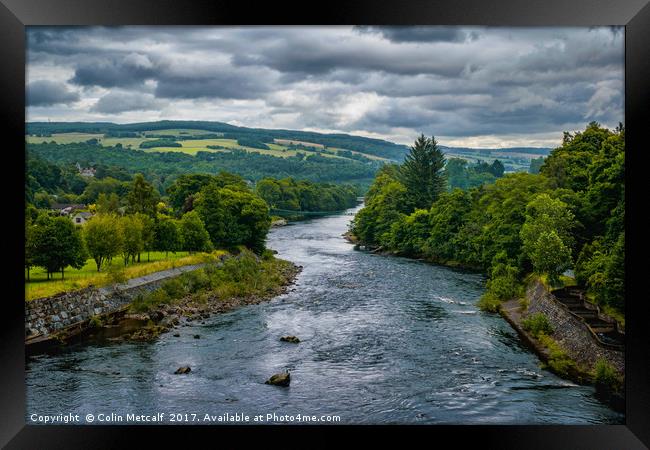 The River Tummel Framed Print by Colin Metcalf